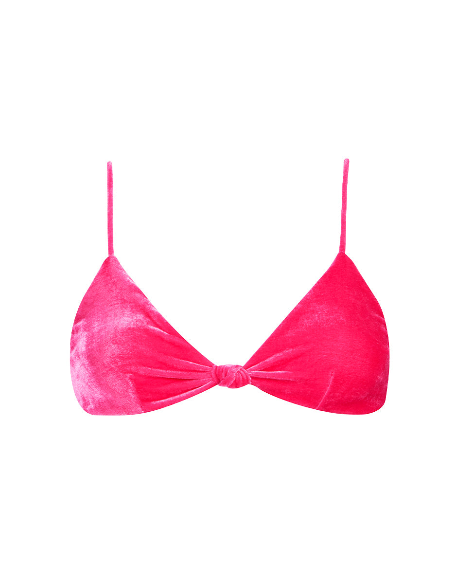 Top Arpex Veludo Hot Pink