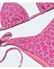 Calcinha Malibu Leopardo Pink Lurex